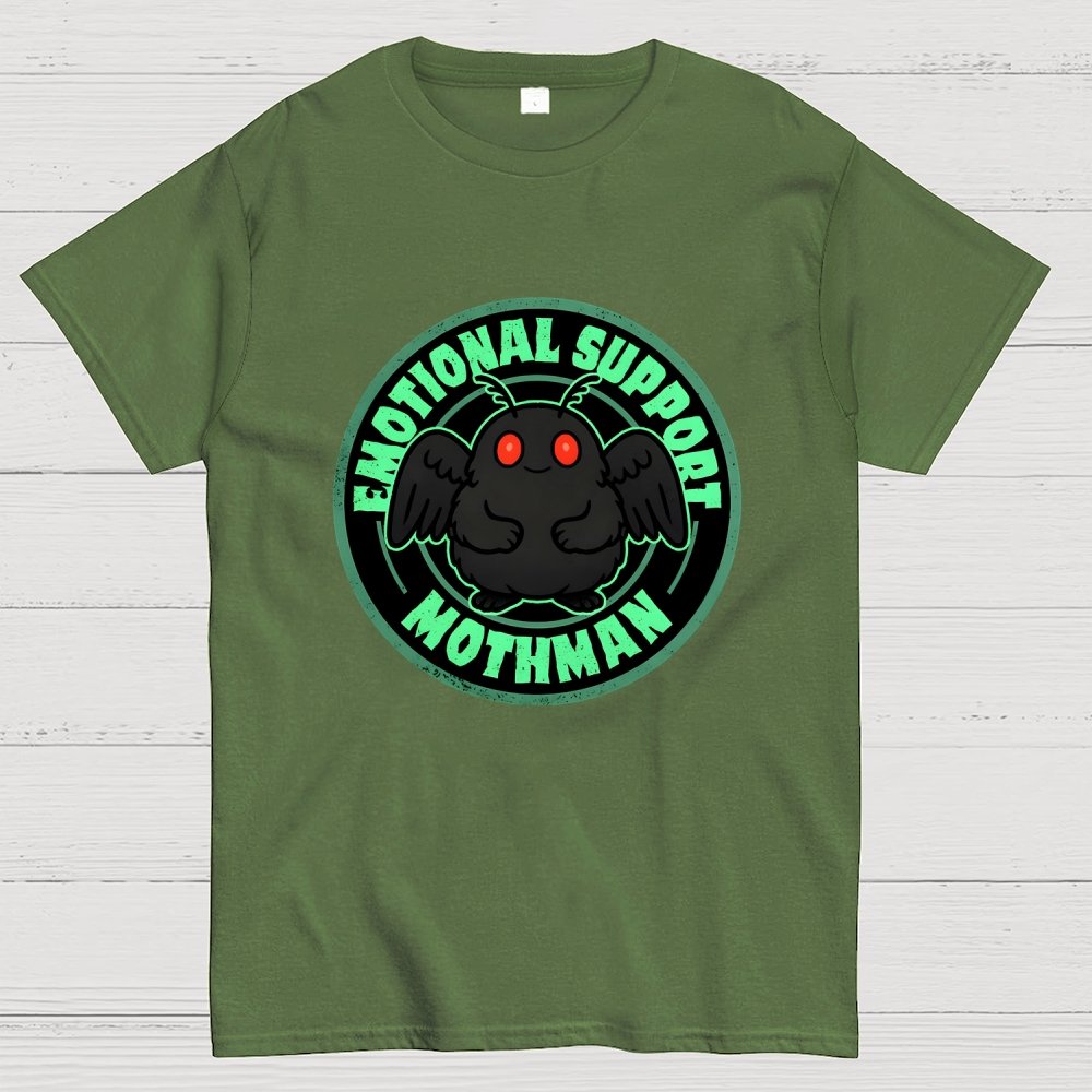 Emotional Support Mothman Geek T-Shirt