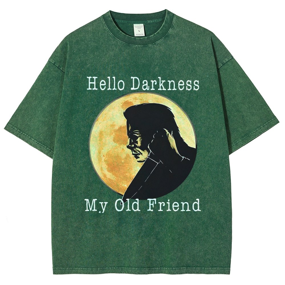 Hello Darkness My Old Friend Vintage Distressed T-shirt