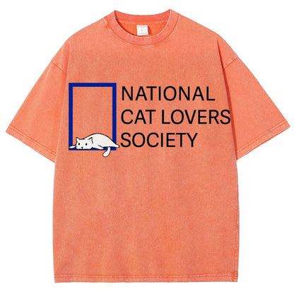 National Cat Lovers Society Vintage Distressed T-shirt