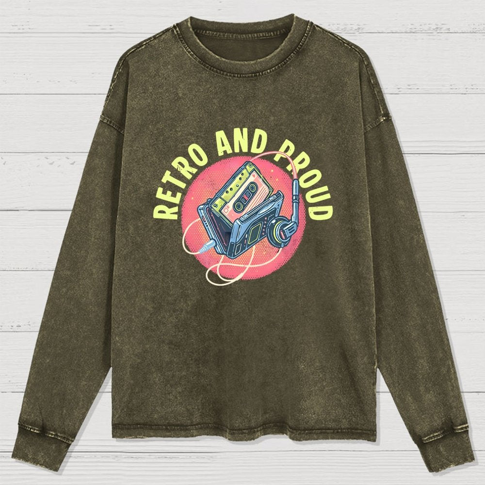 Retro and Proud Washed Long Sleeve Tee