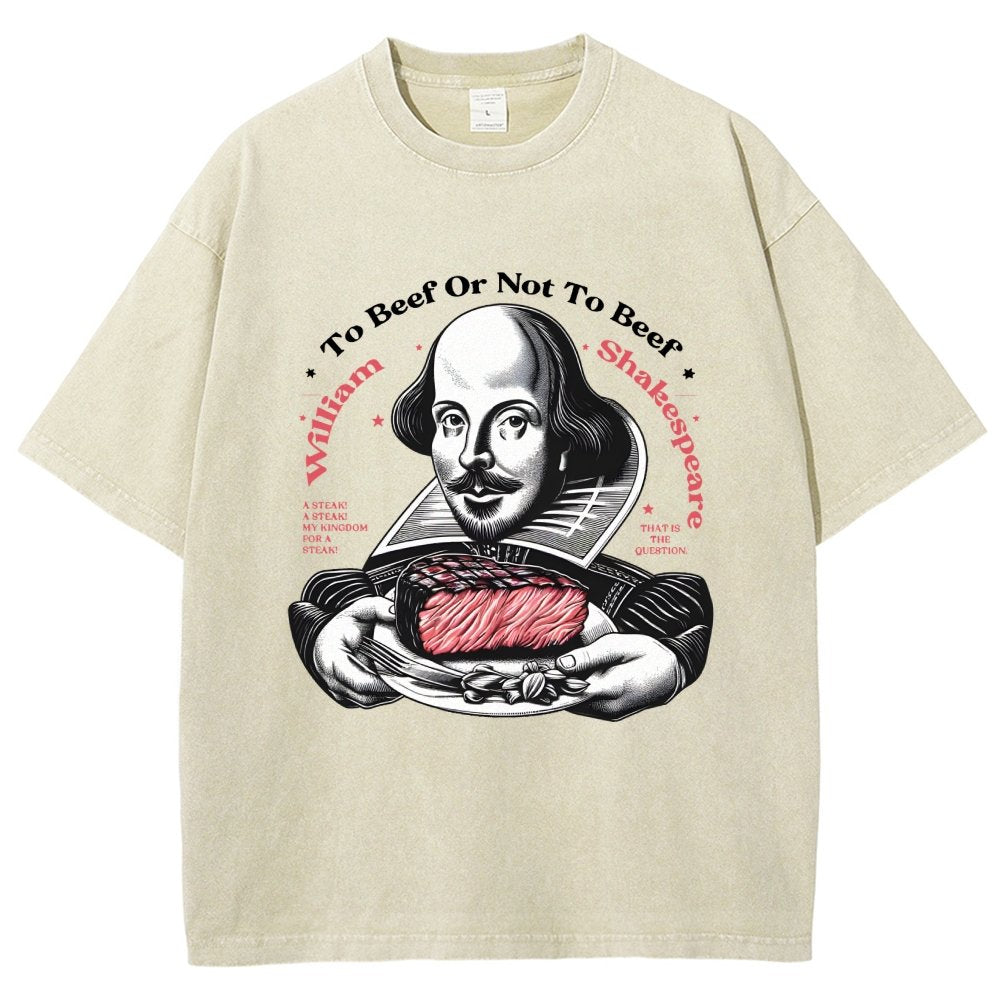 To Beef Or Not To Beef Vintage Distressed T-shirt