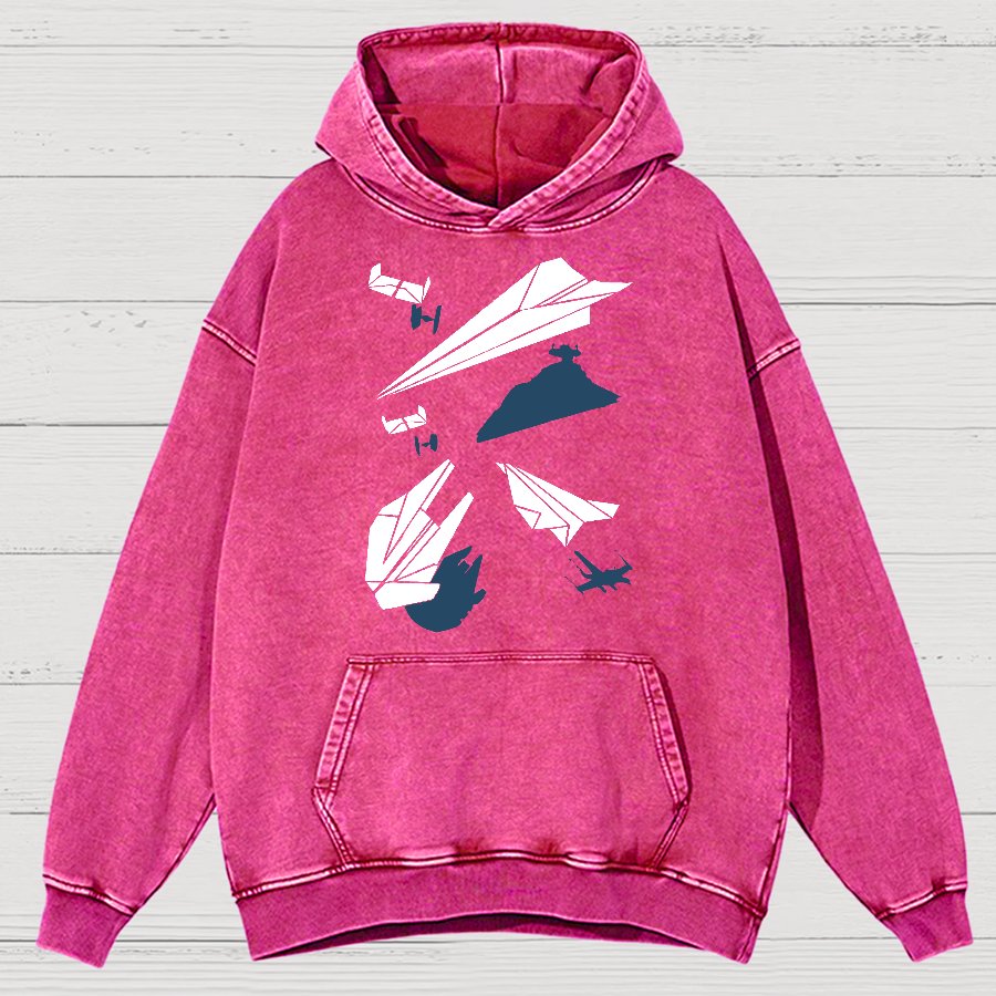 Paper Wars Vintage Distressed Hoodie