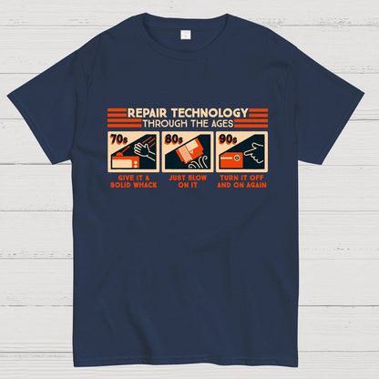 Repair Technology Through the Ages Geek T-Shirt