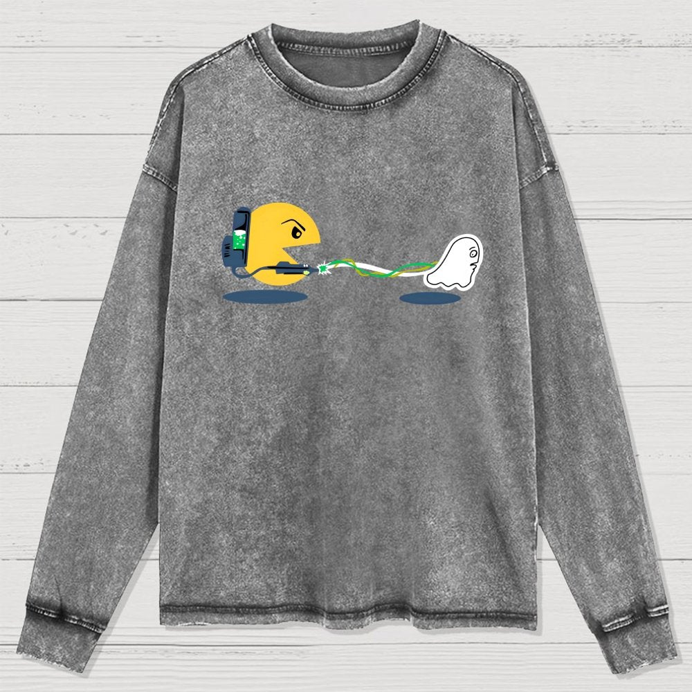 Ghost Catcher Washed Long Sleeve Tee