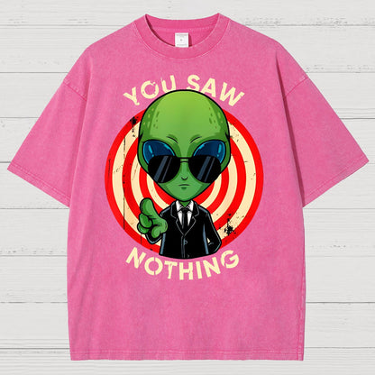 You Saw Nothing! Vintage Distressed T-shirt