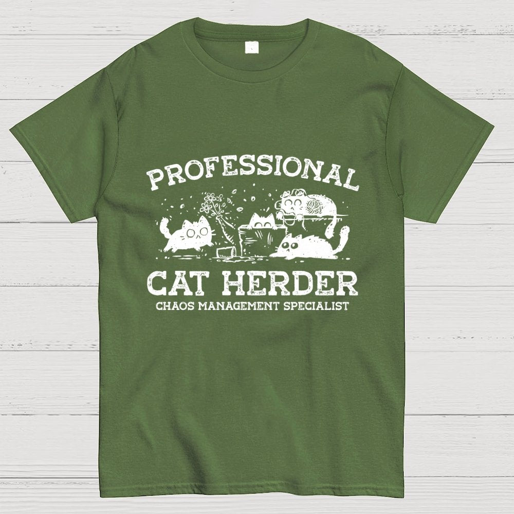 Professional Cat Herder Geek T-Shirt