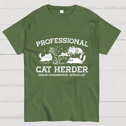 Professional Cat Herder Geek T-Shirt
