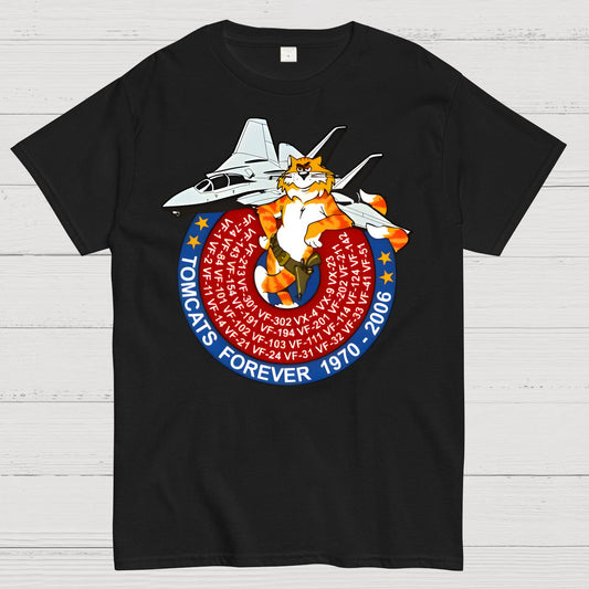 F-14 Tomcat - Tomcats Forever 1970 Geek T-Shirt