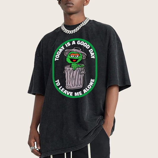 A good day to leave me alone Vintage Distressed T-shirt