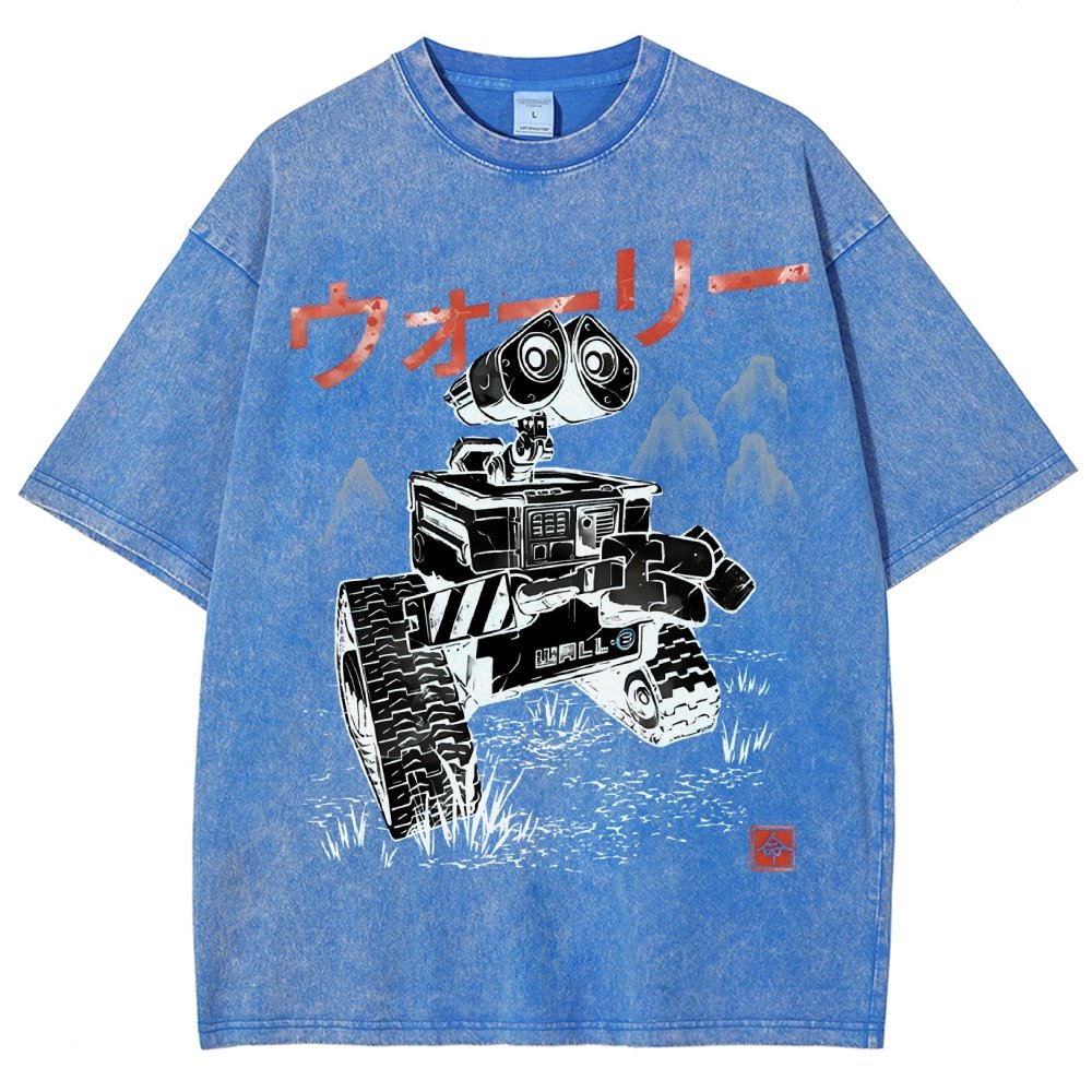 EcoBot Sumi-E Vintage Distressed T-shirt