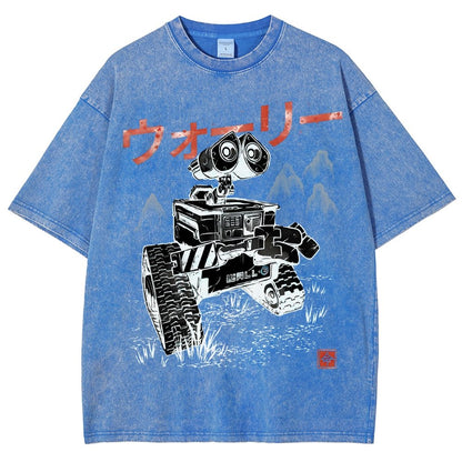 EcoBot Sumi-E Vintage Distressed T-shirt