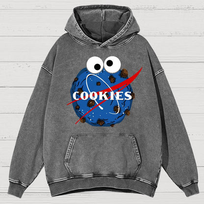 Space Cookies Vintage Distressed Hoodie