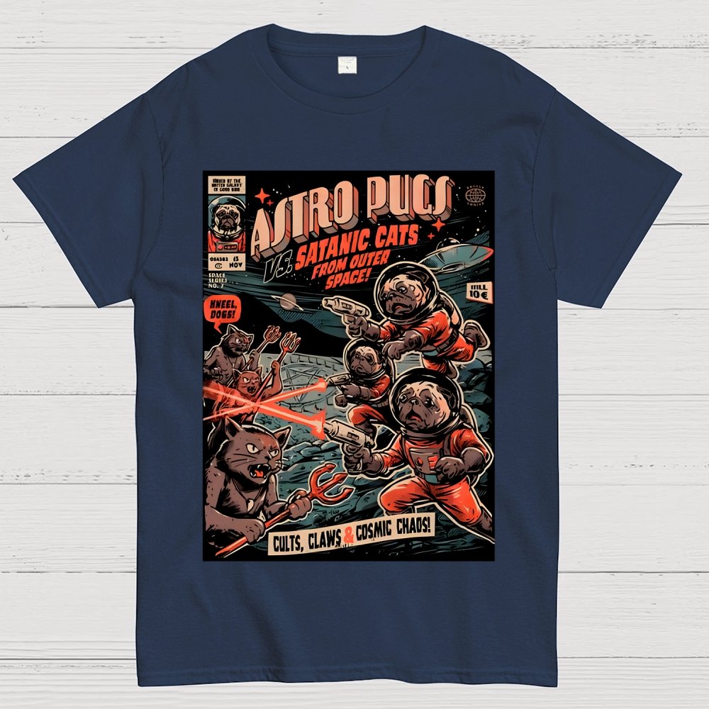 Astro Pugs Geek T-Shirt