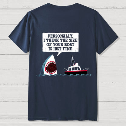 Polite Sharks Nerdy Back Printing Geek T-Shirt