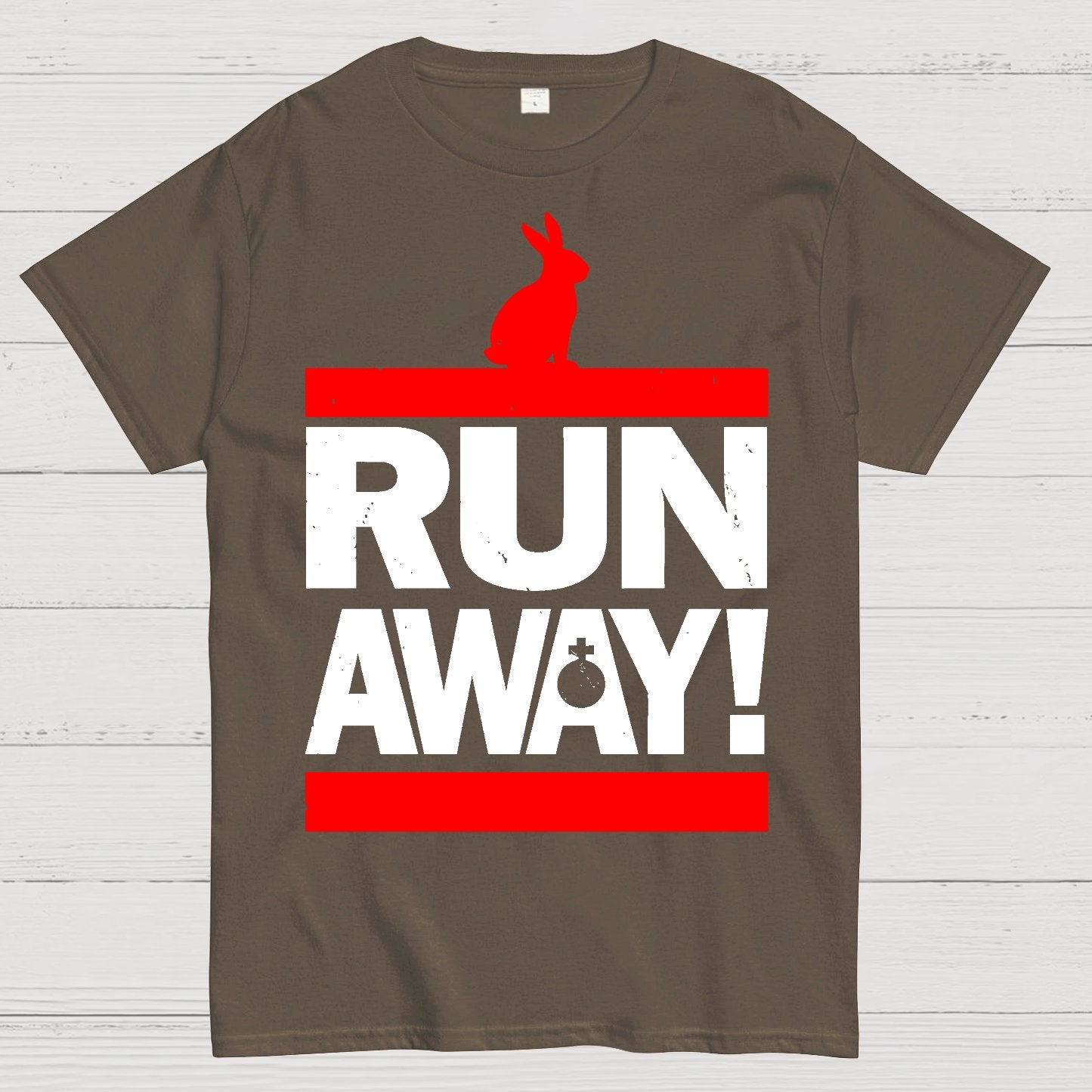 Run Away from the Rabbit! Geek T-Shirt