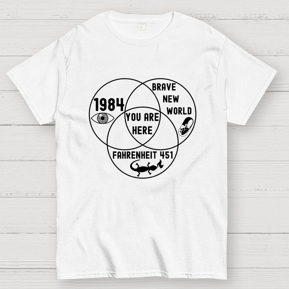Funny Dystopian Venn Diagram Geek T-Shirt