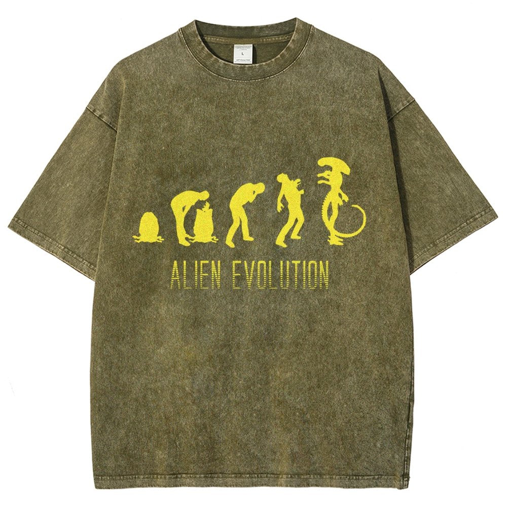 Mystery Creature Evolution Vintage Distressed T-shirt