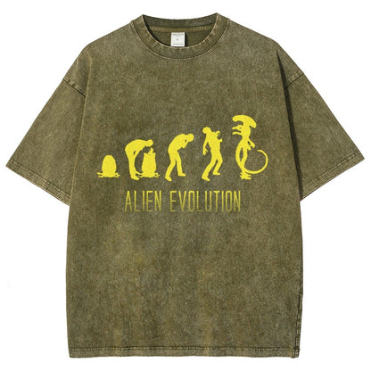 Mystery Creature Evolution Vintage Distressed T-shirt