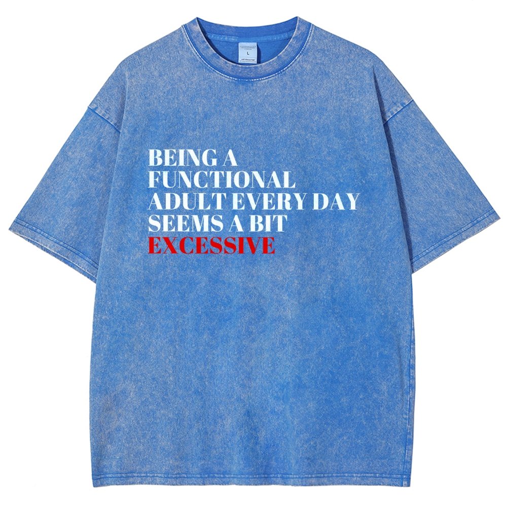 Functional Adult Vintage Distressed T-shirt