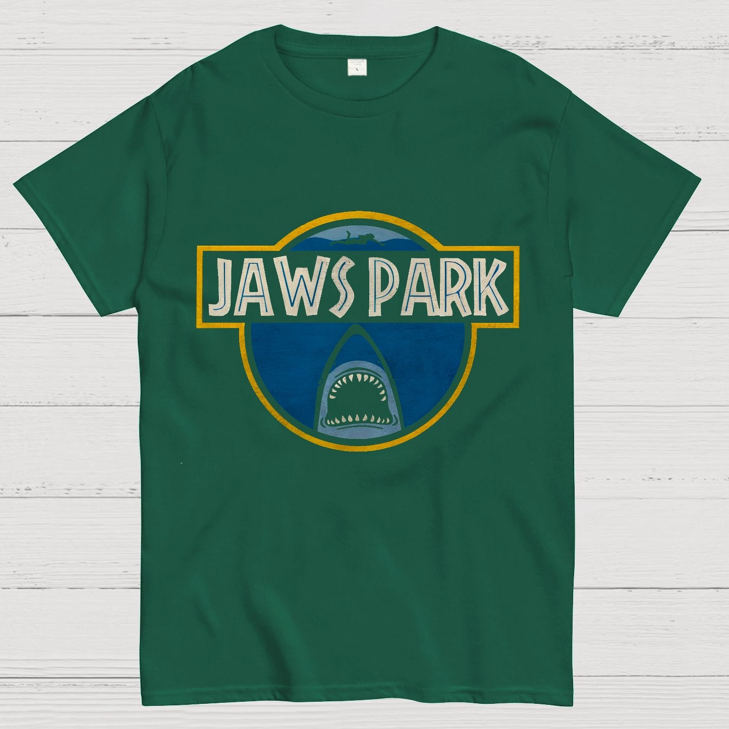 Great White Shark Park Geek T-Shirt