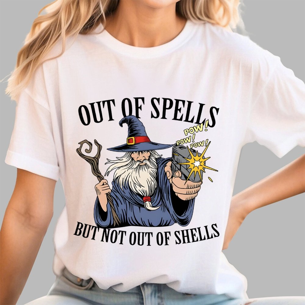 Out of Spells but Not Out of Shells Unisex Geek T-Shirt
