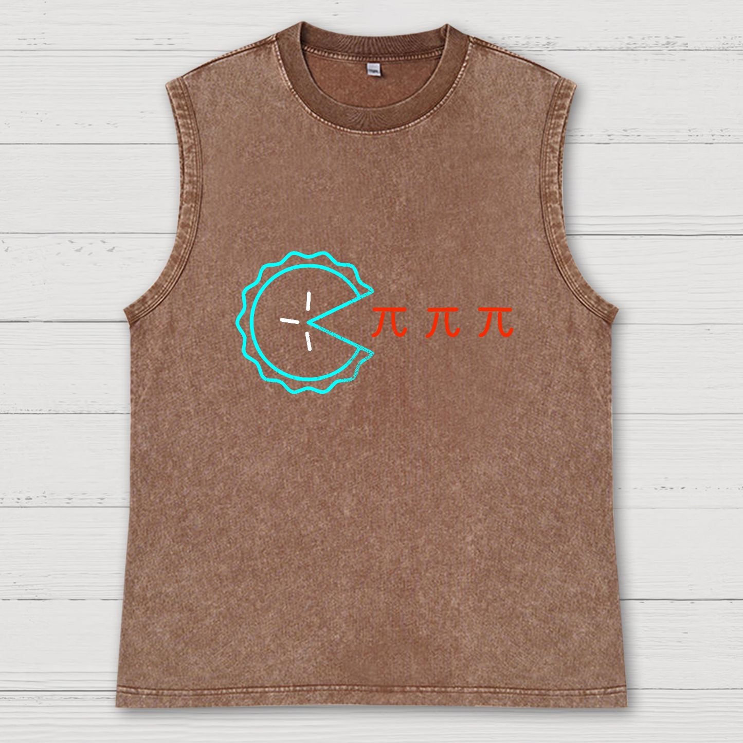 Funny PI Vintage Distressed Washed Tank