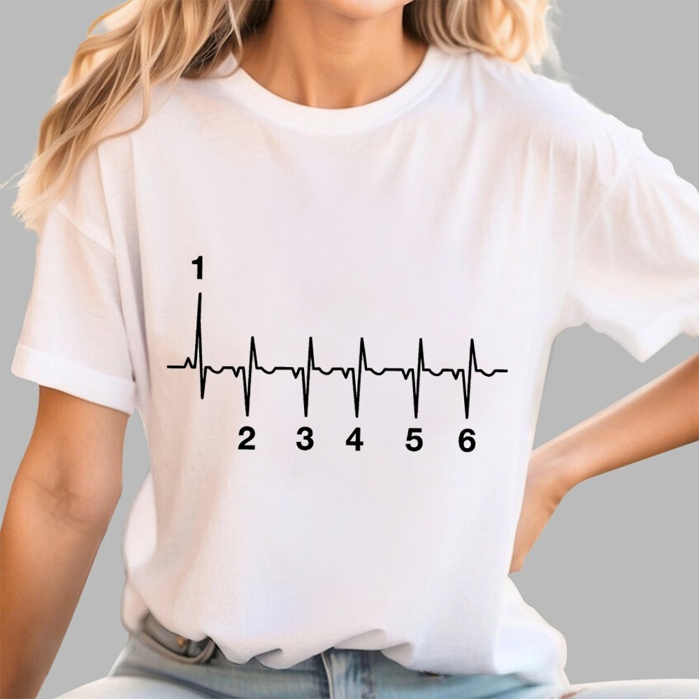 Motorcycle Motorcyclist Heartbeat Geek T-Shirt