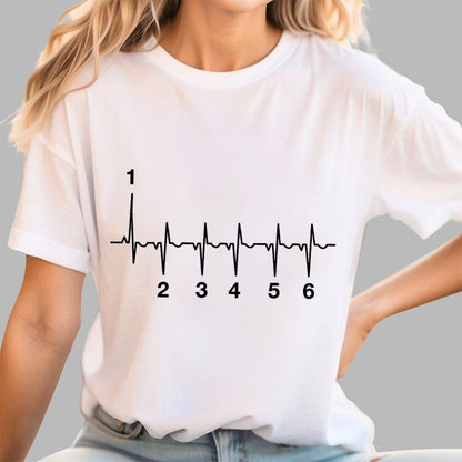 Motorcycle Motorcyclist Heartbeat Geek T-Shirt