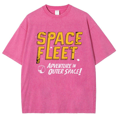Space Fleet Vintage Distressed T-shirt