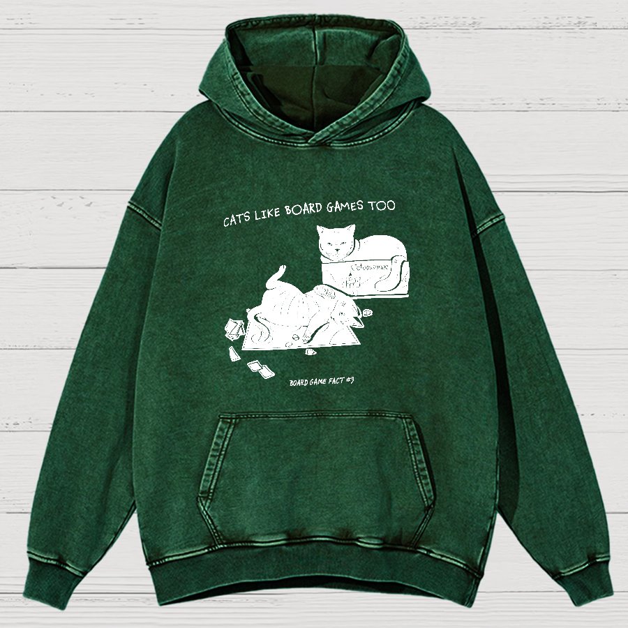 Board Game Fact #9 Vintage Distressed Hoodie
