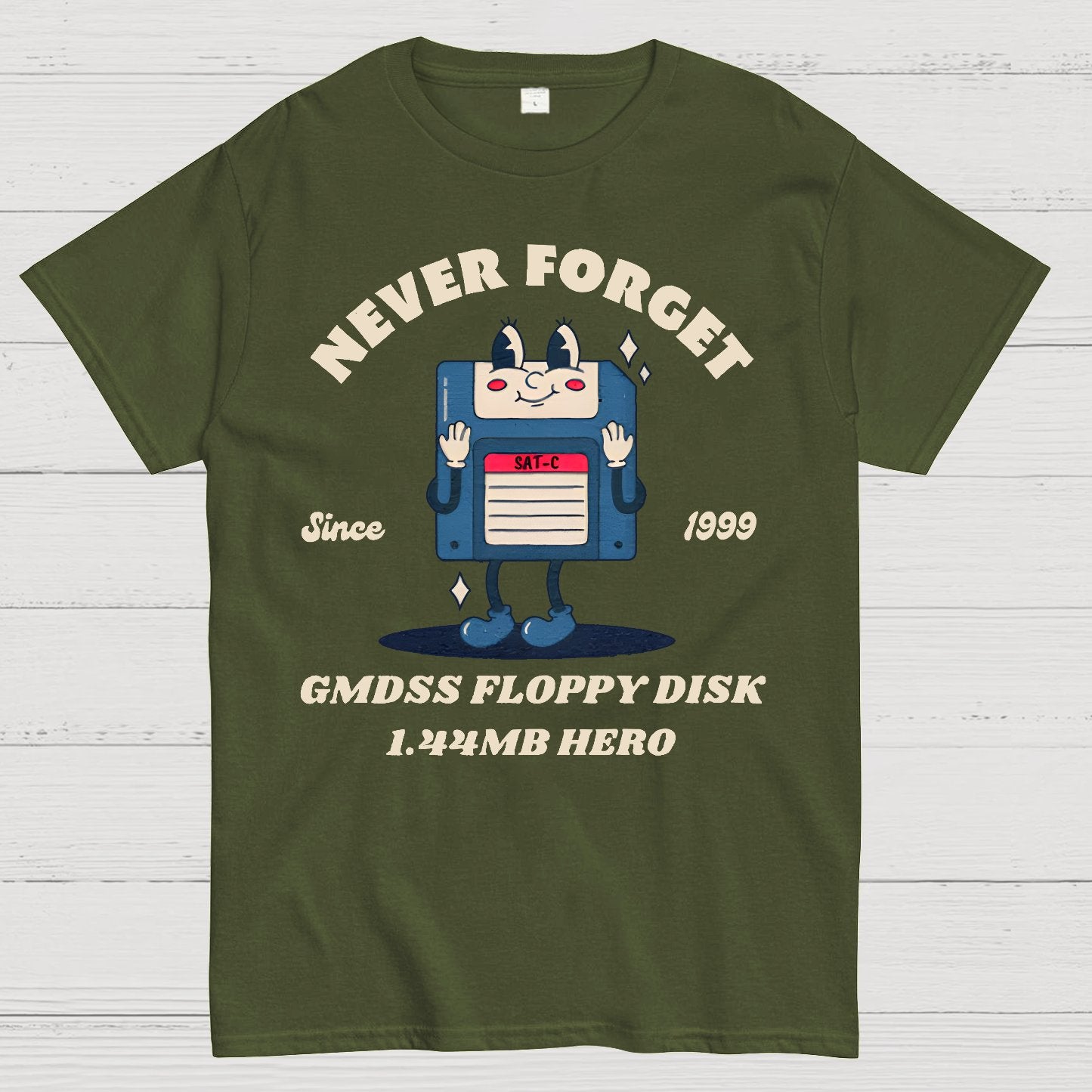 GMDSS Floppy Disk Hero Geek T-Shirt