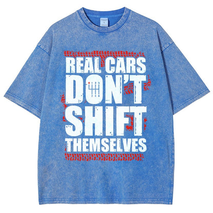 Manual Transmission Gearhead Vintage Distressed T-shirt