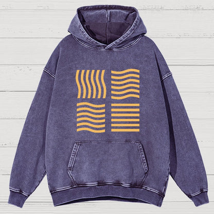 Elemental Stones Geeky Vintage Distressed Hoodie
