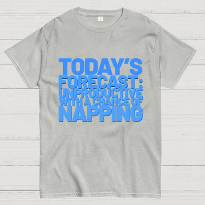 Today's Forecast Unproductive With A Chance Of Napping Geek T-Shirt