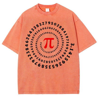 Pi Science Number Sequence Vintage Distressed T-shirt