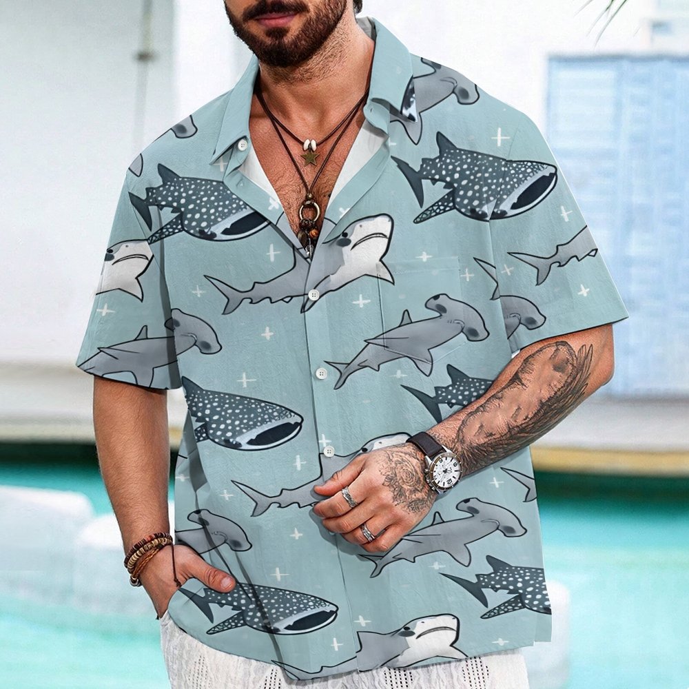 Shark Geek Hawaiian Shirt