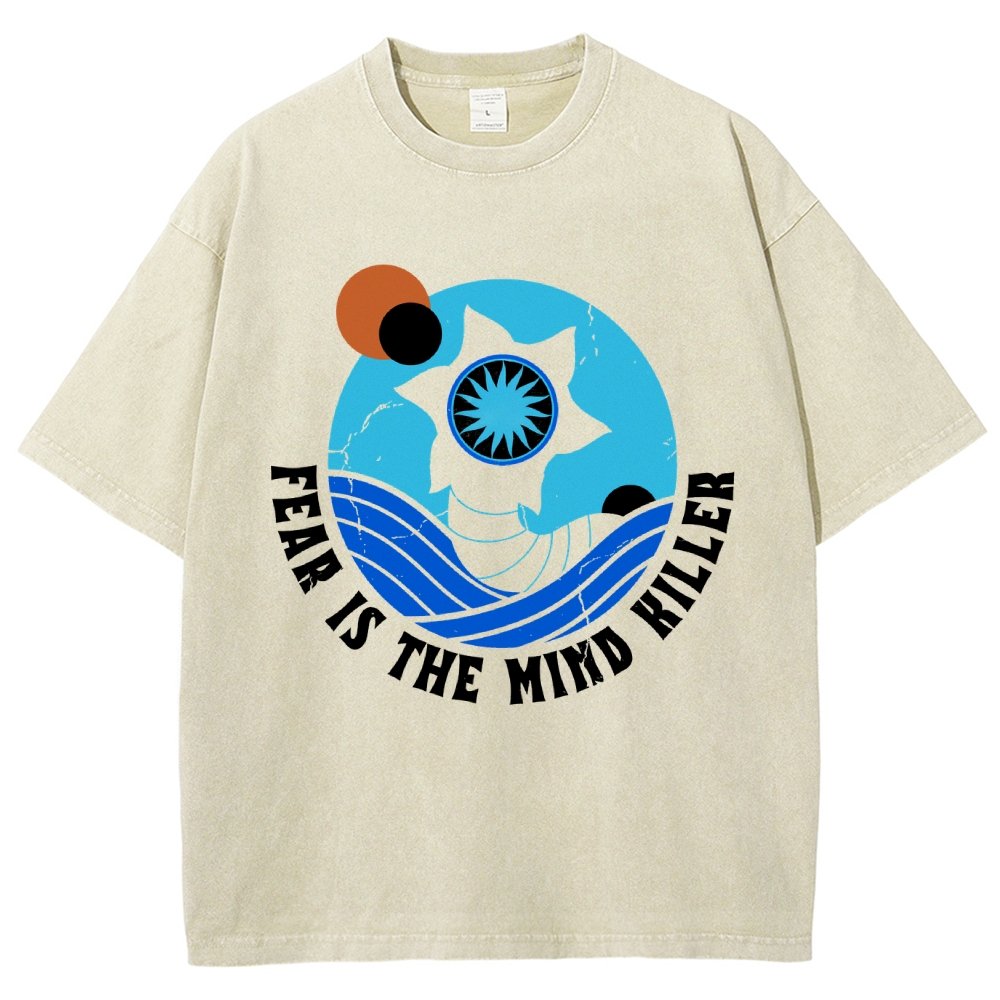 Fear Is The Mind Killer - Vintage Distressed Retro Scifi Vintage Distressed T-shirt