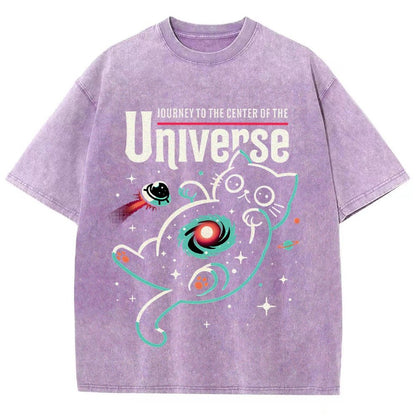 Journey to the Center of the Universe Vintage Distressed T-shirt