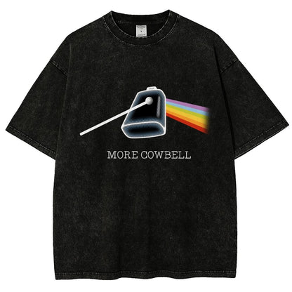 More Cowbell Vintage Distressed T-shirt