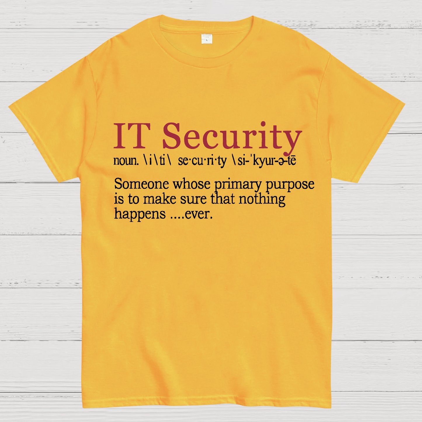 Best Funny IT Security Cybersecurity Definition Gi Geek T-Shirt