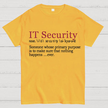 Best Funny IT Security Cybersecurity Definition Gi Geek T-Shirt