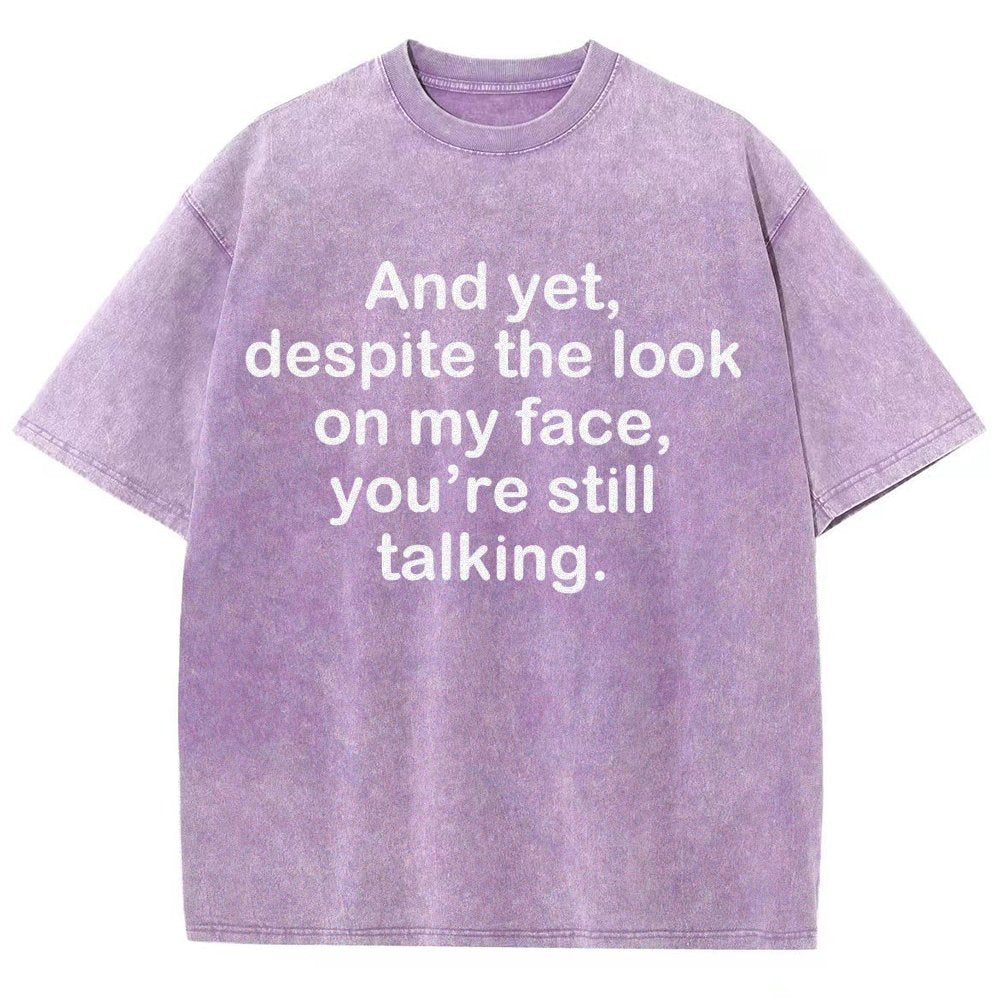 Funny Words Vintage Distressed T-shirt