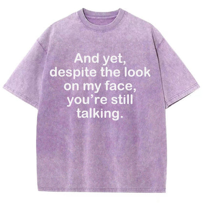 Funny Words Vintage Distressed T-shirt