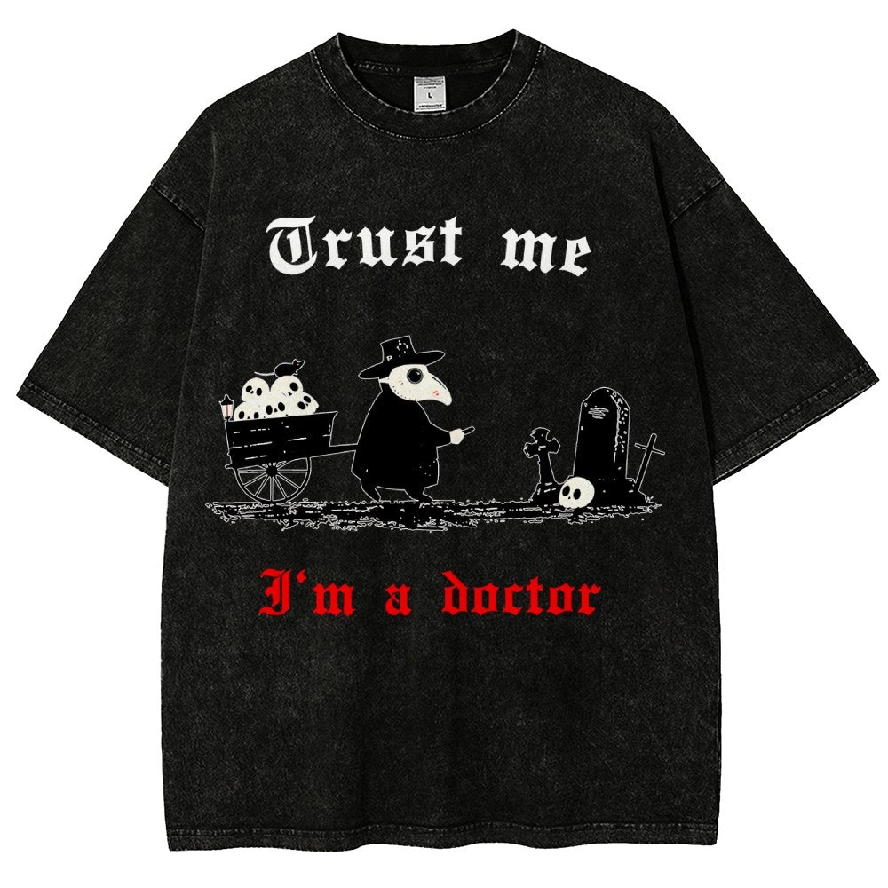 Trust Me I'm A Doctor Vintage Distressed T-shirt