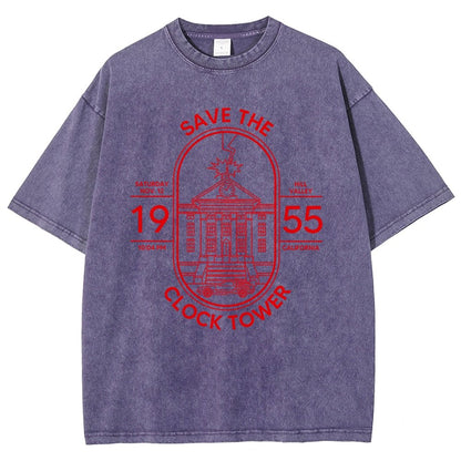 Save the Time Marker Vintage Distressed T-shirt