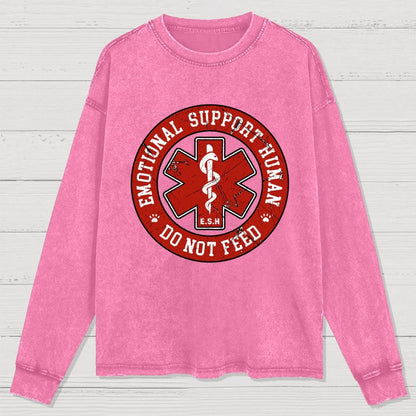 Do Not Feed Washed Long Sleeve Tee