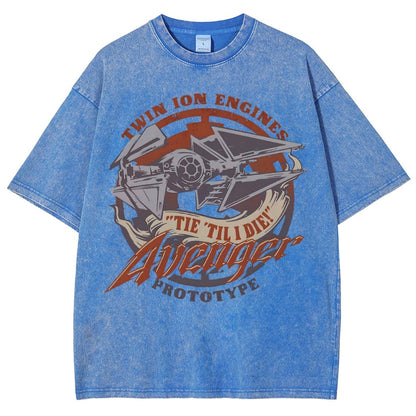 WING 'Til I Die! Vintage Distressed T-shirt