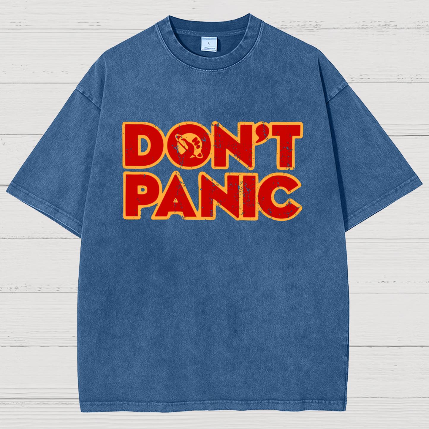 Dont Panic Vintage Distressed T-shirt