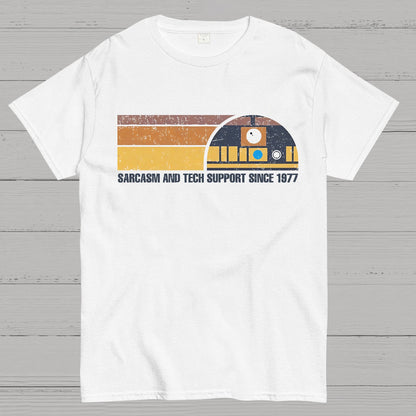 Providing Sarcasm and Tech Support Since 1977 Geek T-Shirt
