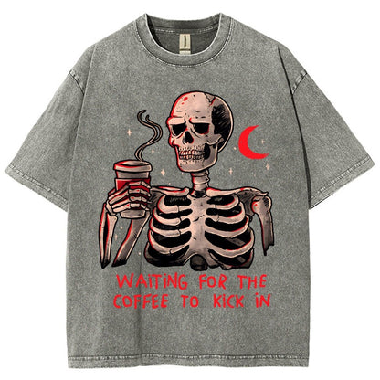 Coffee Keeps Me Alive Vintage Distressed T-shirt